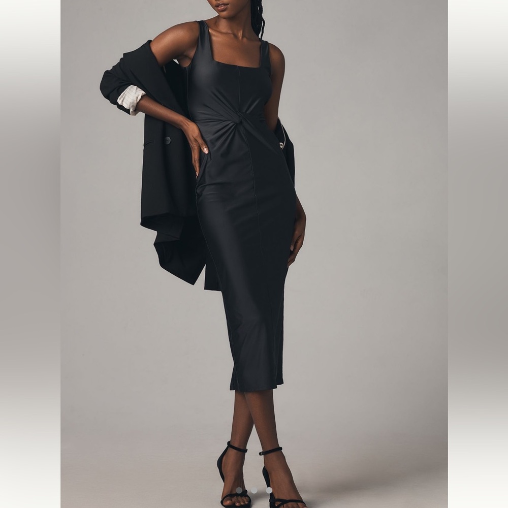 GOOD AMERICAN TWIST WAIST MIDI